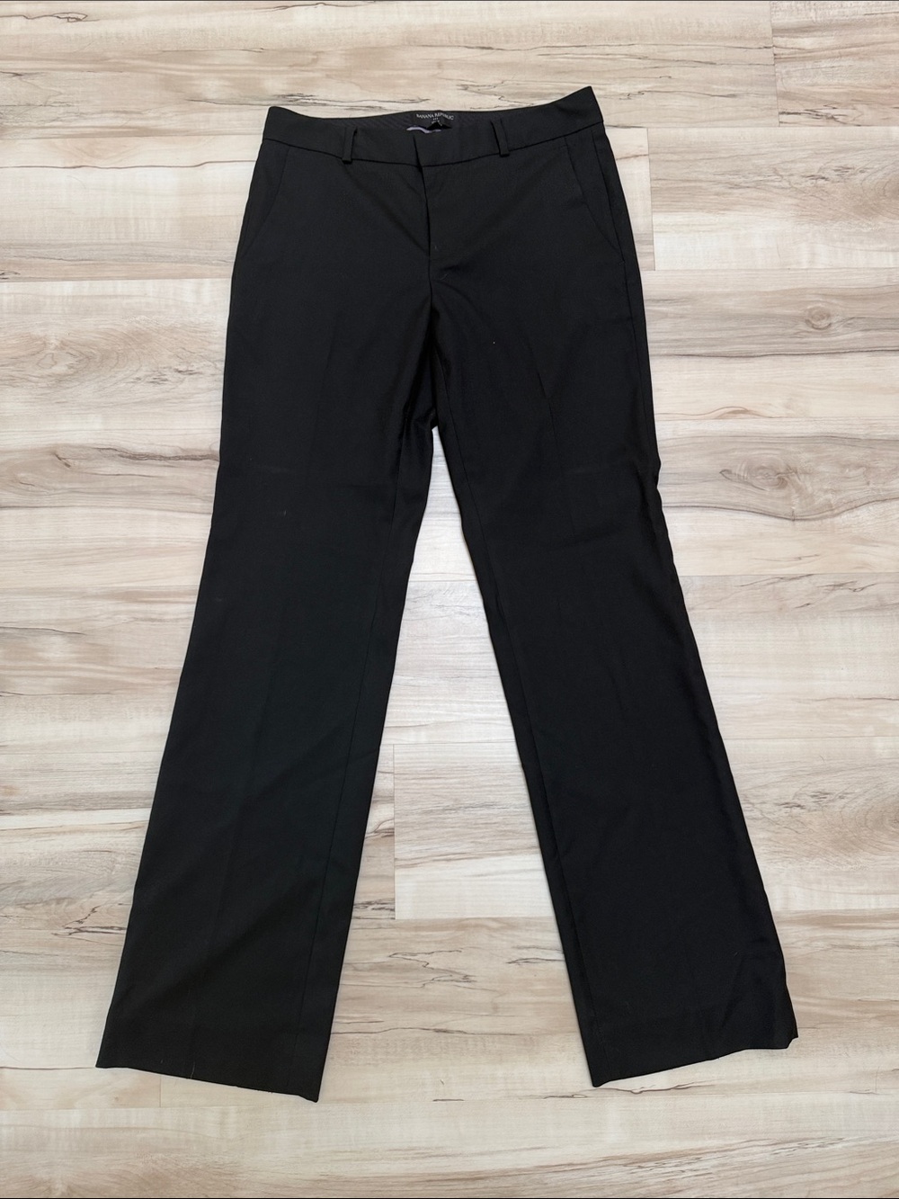 Banana Republic Logan Black Straight-Leg Dress Trousers - 4